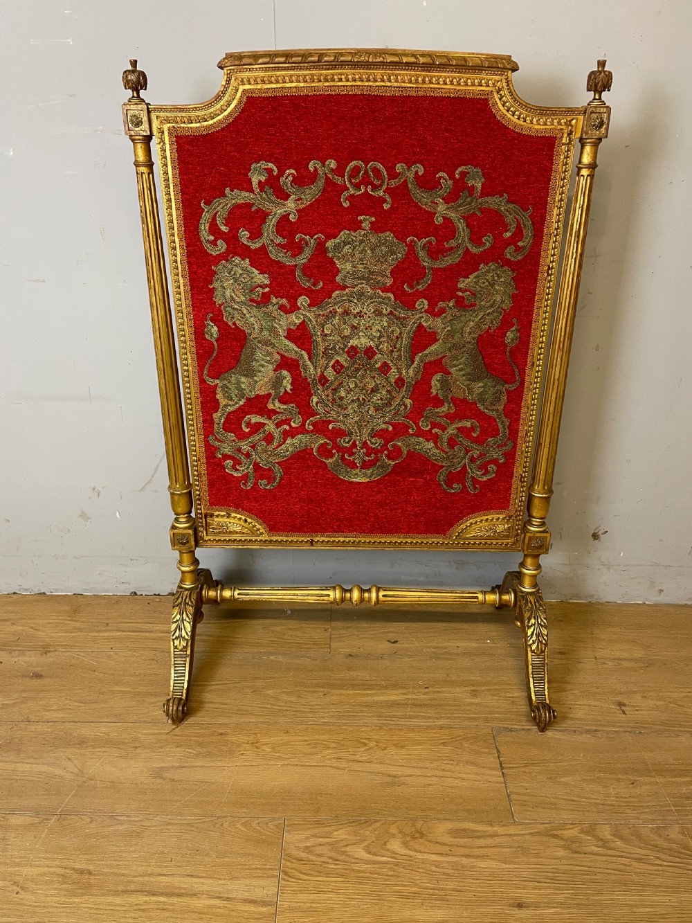 C19TH carved giltwood firescreen  View II