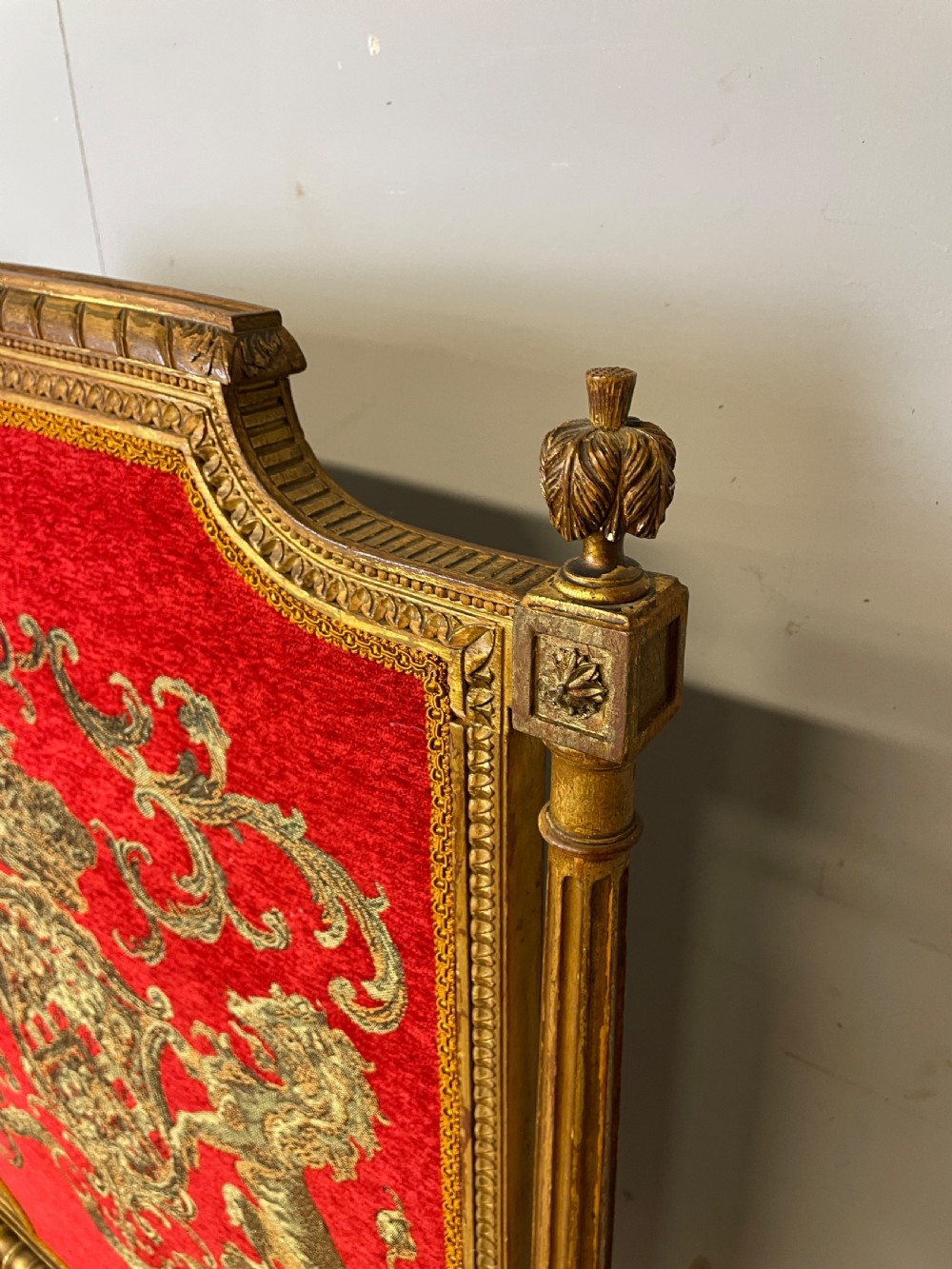 C19TH carved giltwood firescreen  View III