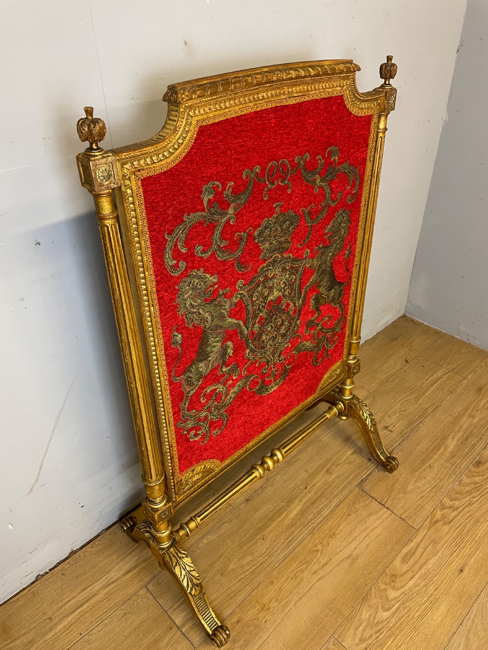 C19TH carved giltwood firescreen  View IX