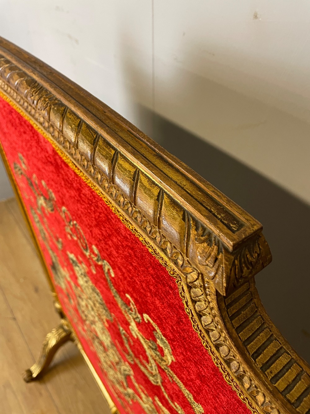 C19TH carved giltwood firescreen  View XI