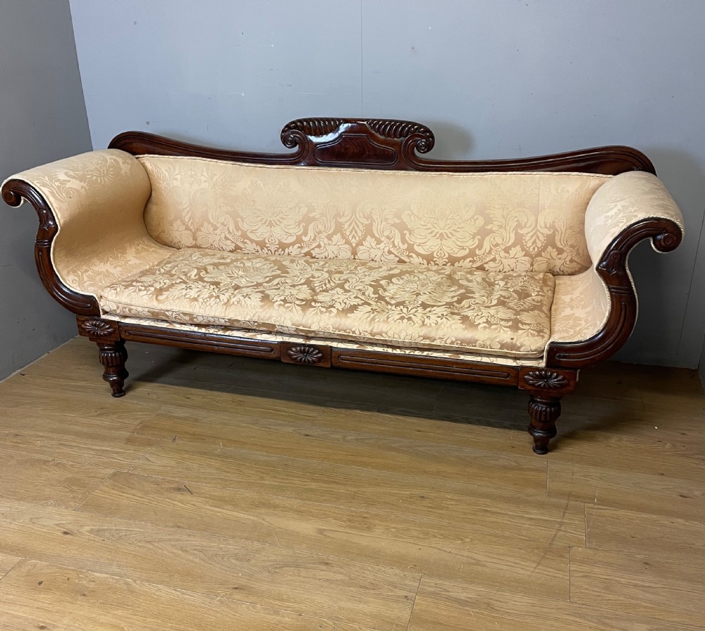 Regency mahogany scroll end sofa circa 1830
