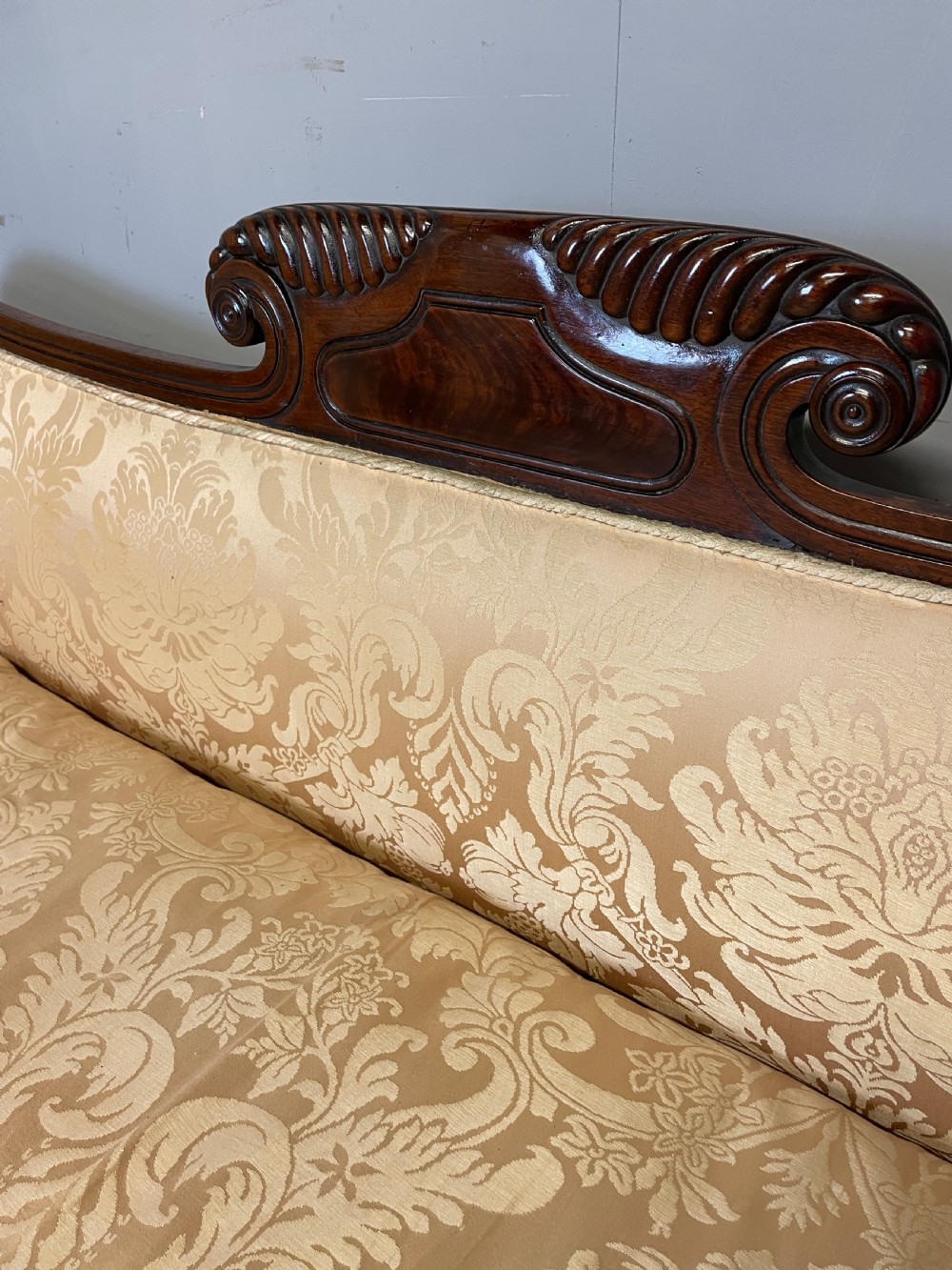 Regency mahogany scroll end sofa circa 1830 View III