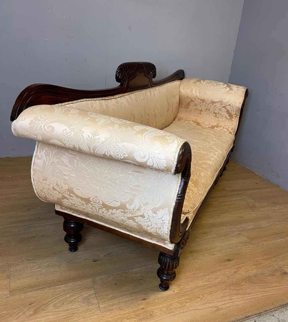 Regency mahogany scroll end sofa circa 1830 View VI