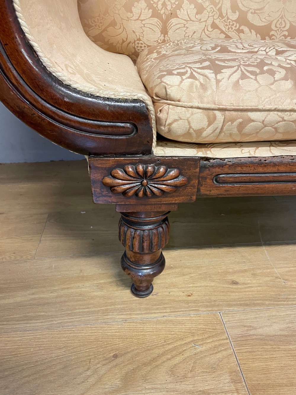 Regency mahogany scroll end sofa circa 1830 View IX