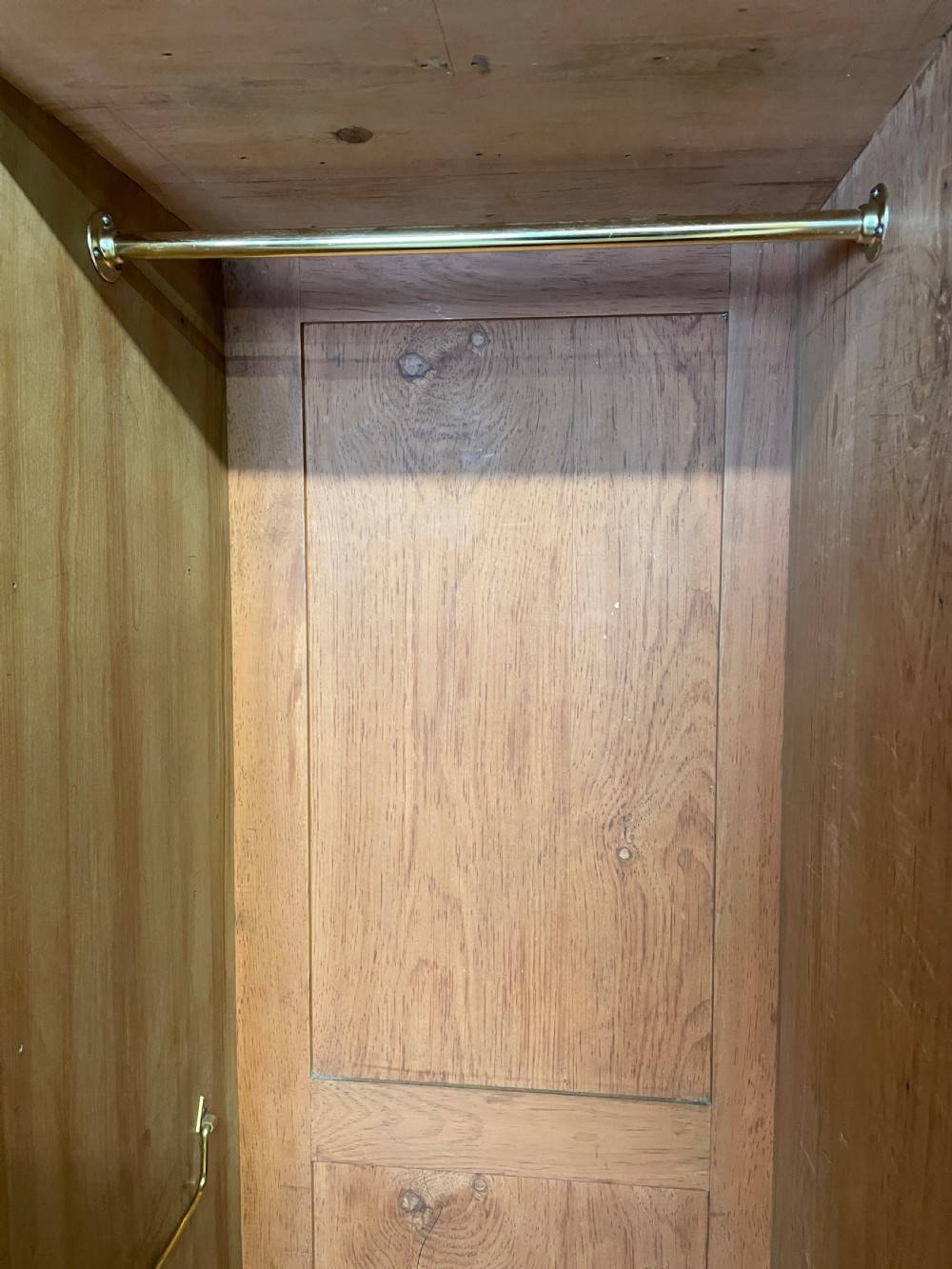 C19TH country house satin birch triple wardrobe  View XVI