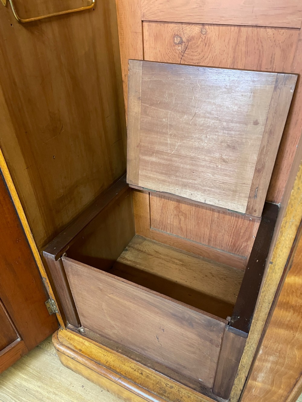 C19TH country house satin birch triple wardrobe  View XVIII