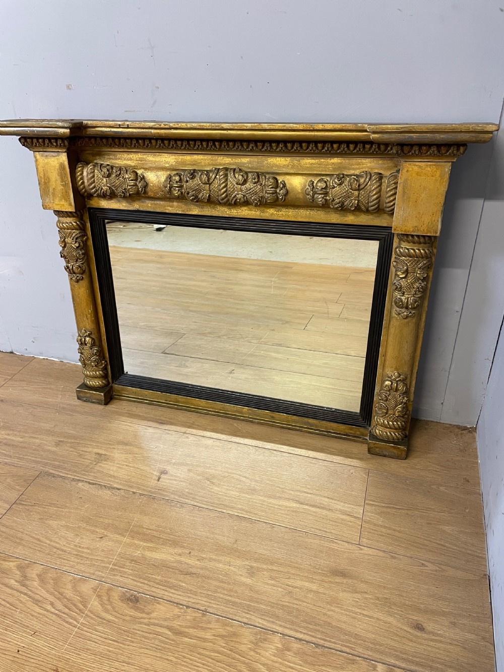 Regency gilded overmantel mirror circa 1820 