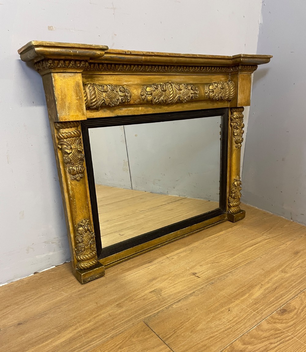 Regency gilded overmantel mirror circa 1820  View IV
