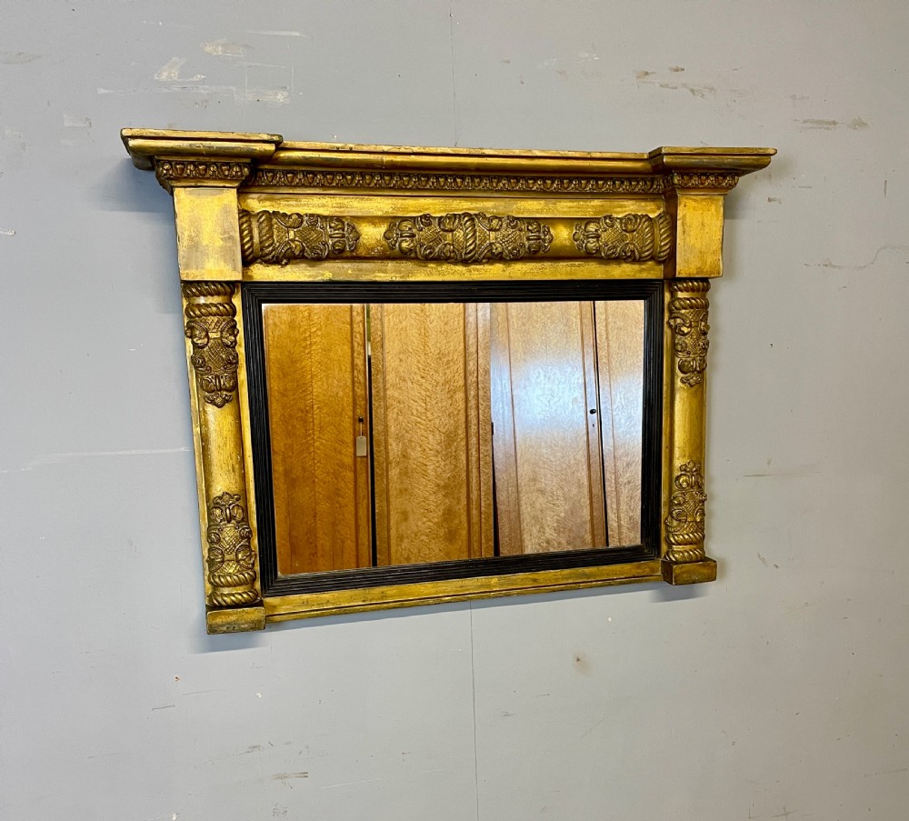 Regency gilded overmantel mirror circa 1820  View VI