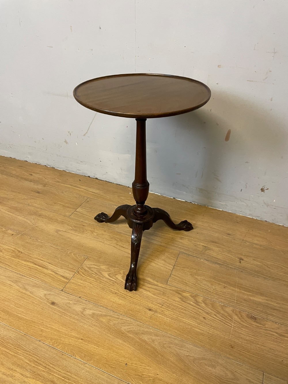 C19TH mahogany tripod table on ball and claw feet  View IX
