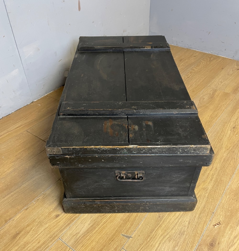 C19TH pine carpenters tool chest in original condition  View IX