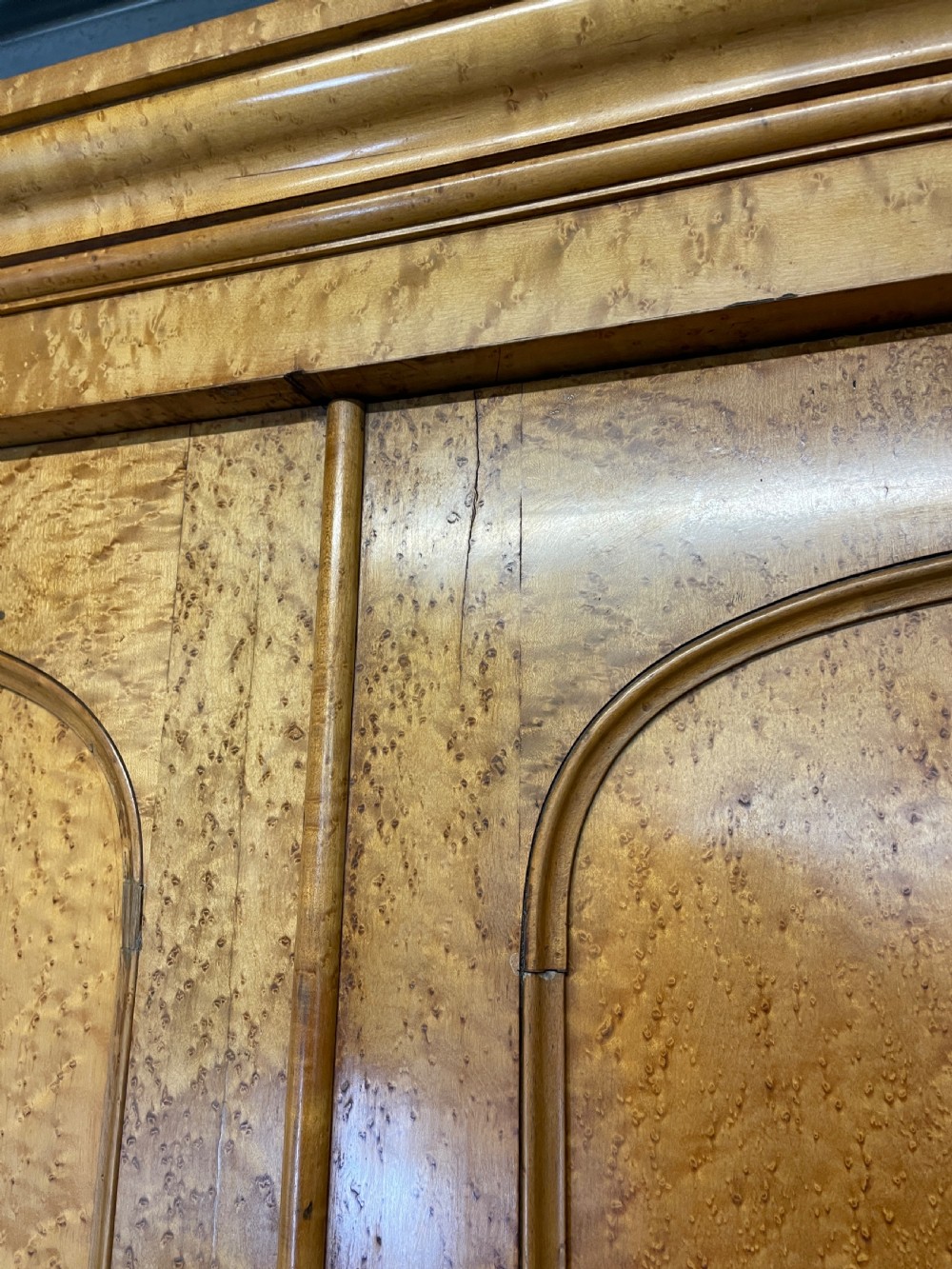 Large country house Birds Eye Maple double wardrobe circa 1870 View VIII