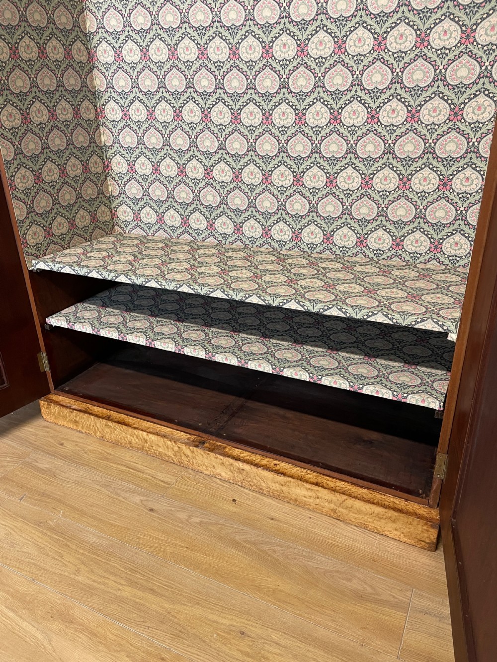 Large country house Birds Eye Maple double wardrobe circa 1870 View XII