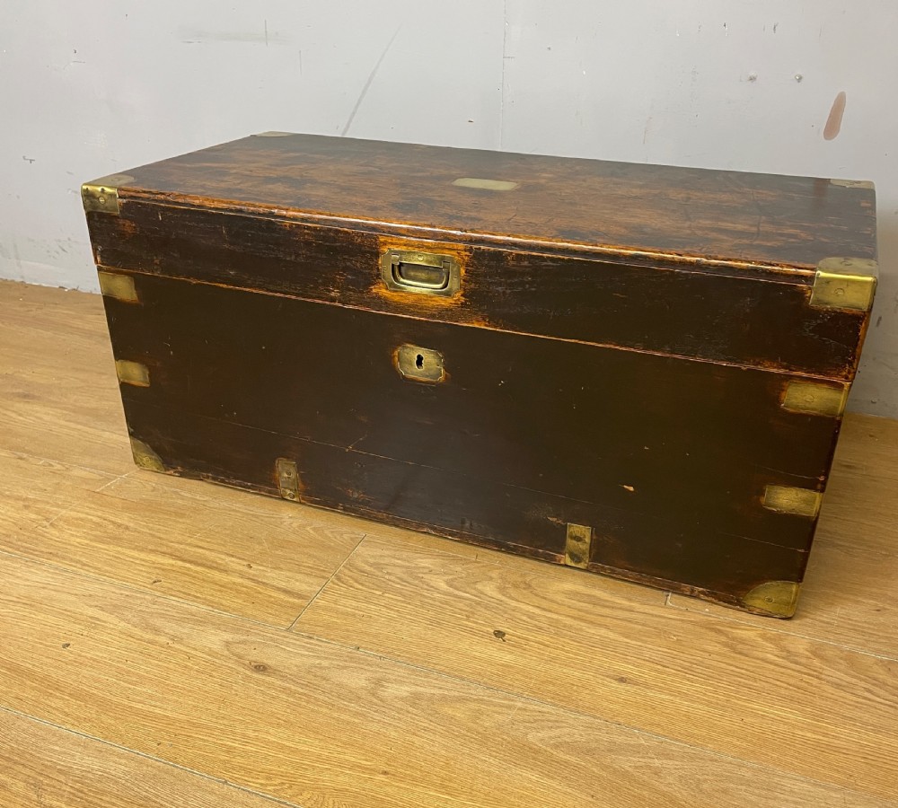 C19th Brass Bound Camphorwood Box  View III