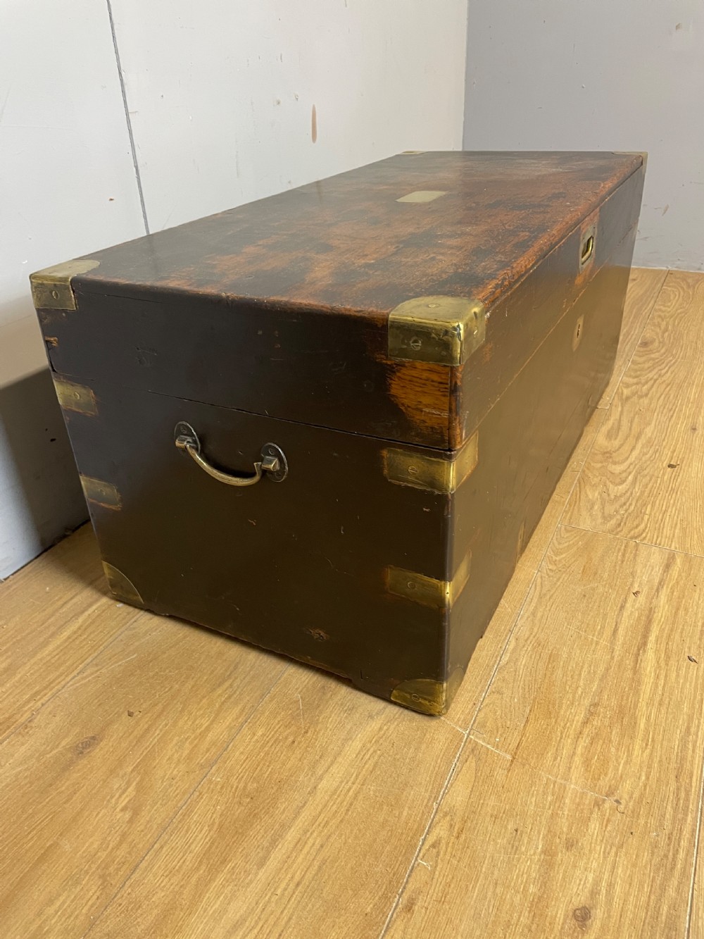 C19th Brass Bound Camphorwood Box  View IV