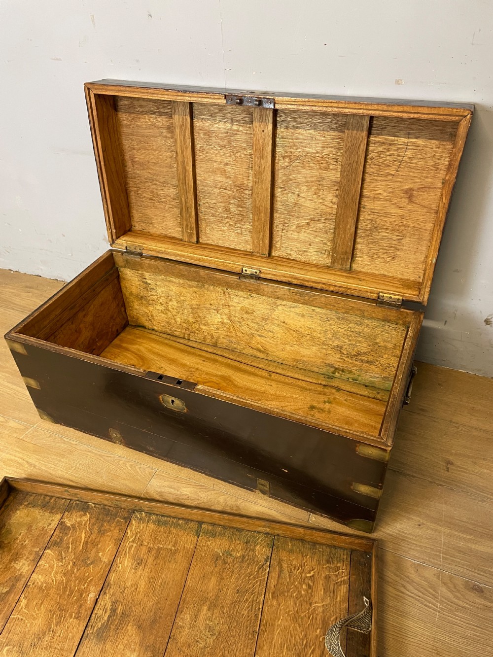 C19th Brass Bound Camphorwood Box  View VI