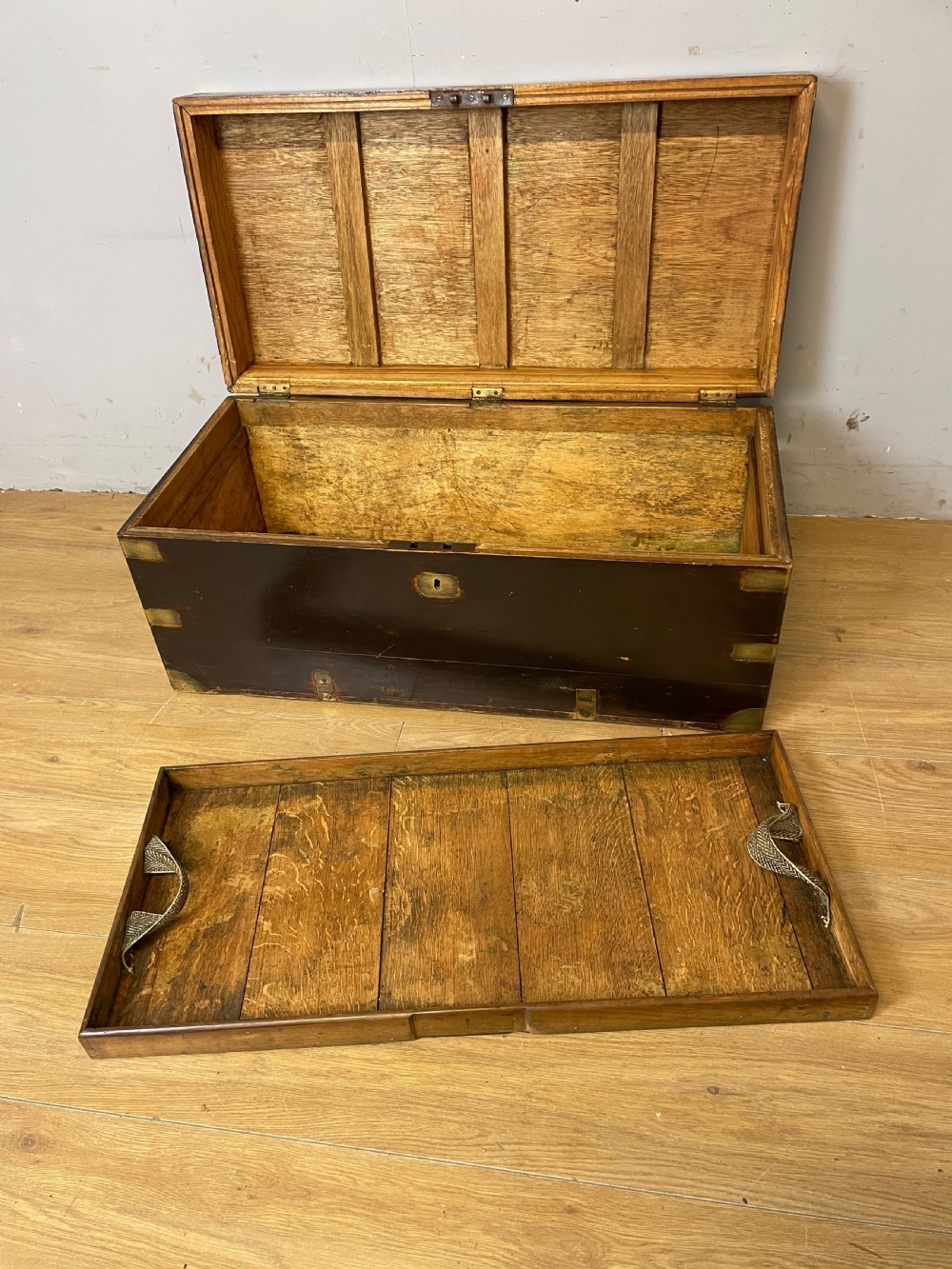 C19th Brass Bound Camphorwood Box  View VII