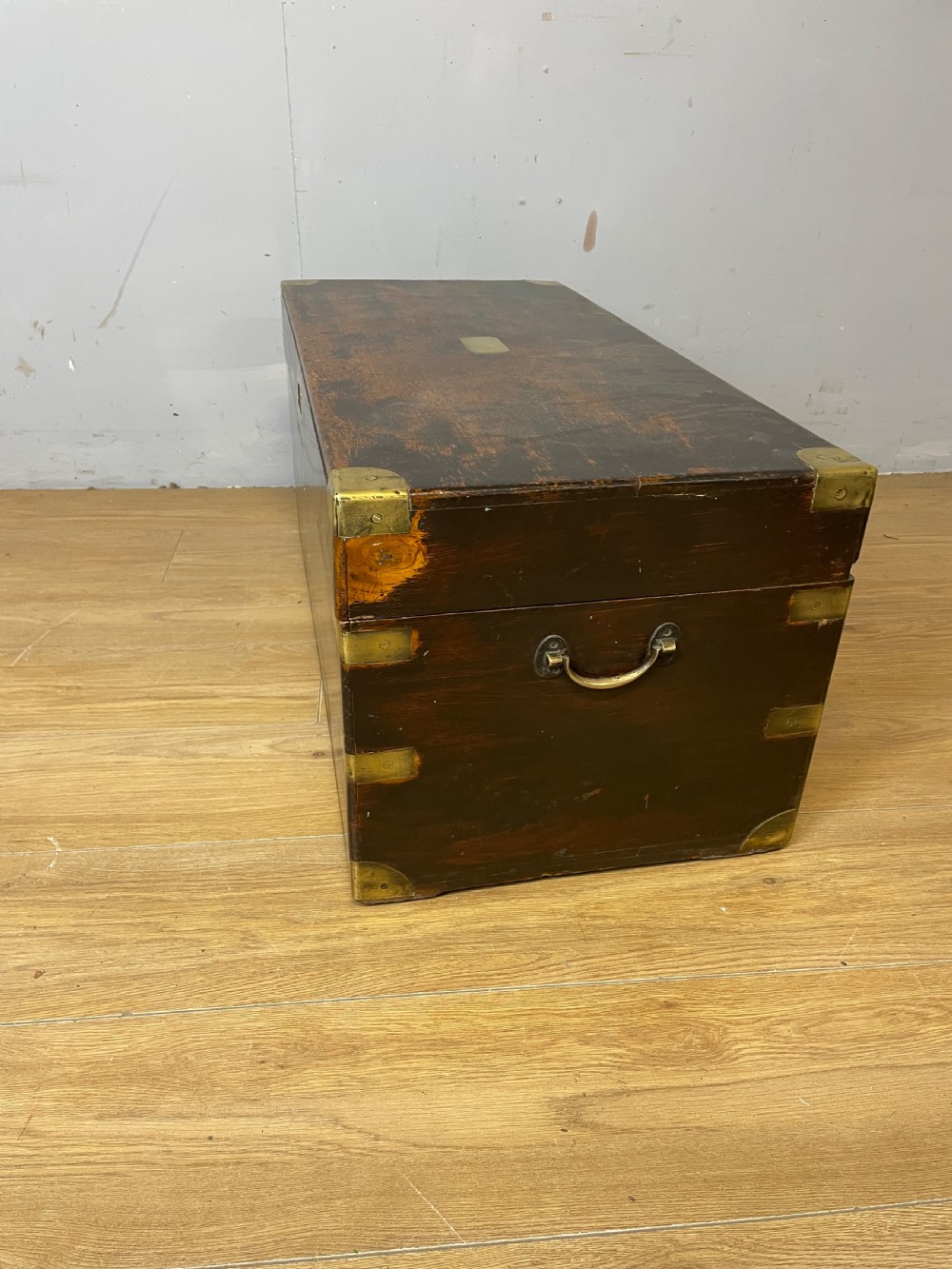 C19th Brass Bound Camphorwood Box  View VIII