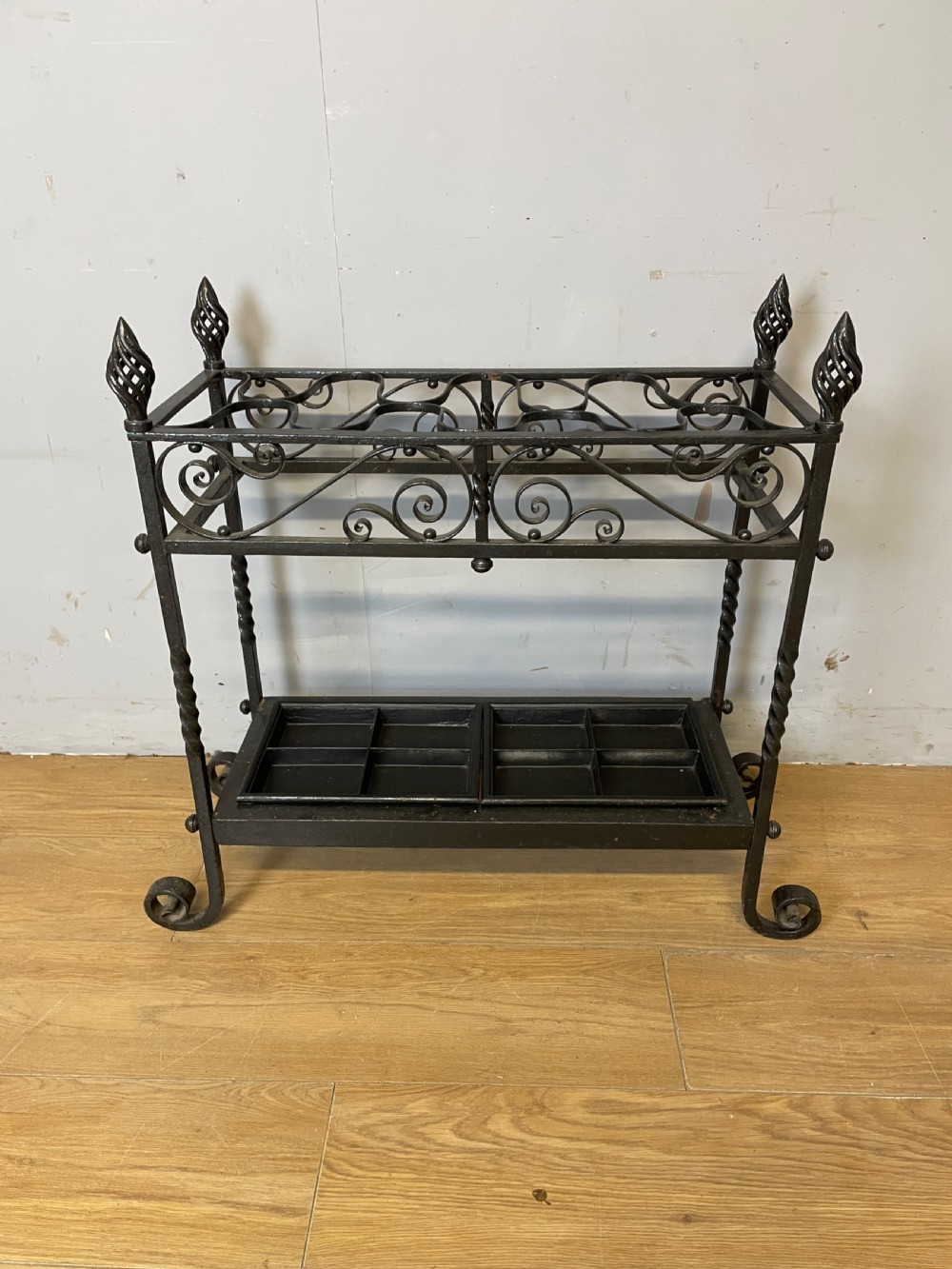 C19th Wrought Iron Estate Made Stick Stand View II