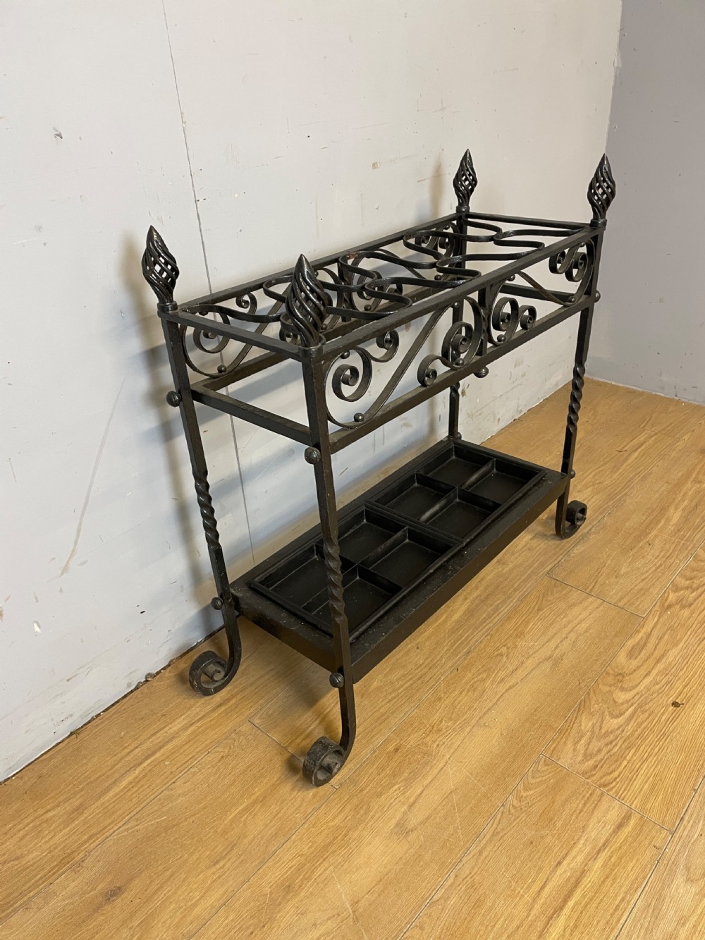 C19th Wrought Iron Estate Made Stick Stand View III