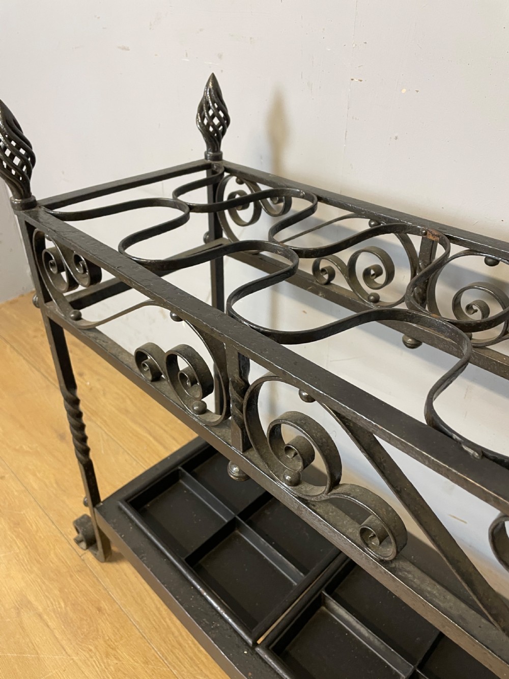 C19th Wrought Iron Estate Made Stick Stand View VII