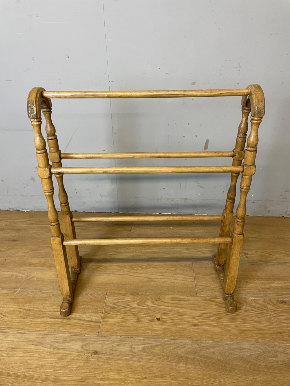 Victorian pine towel rail in good original condition 
