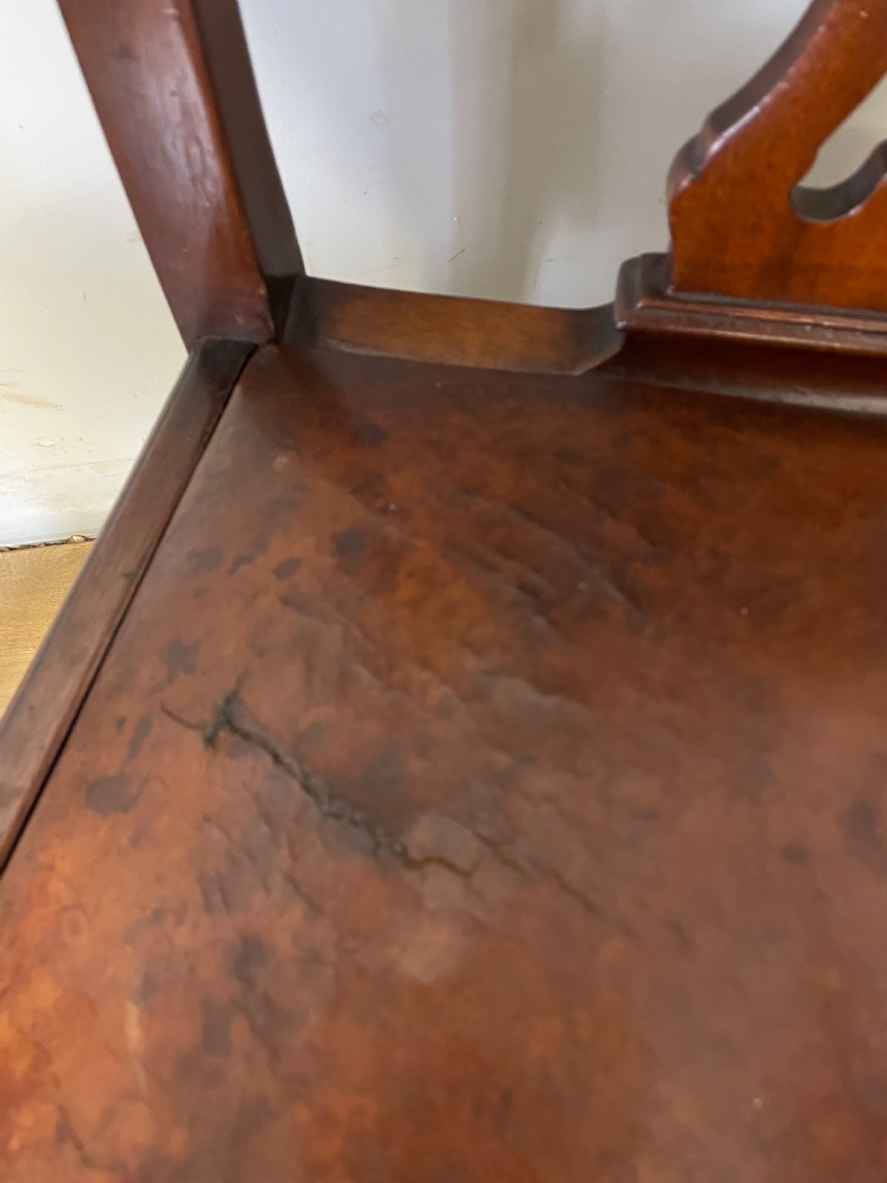  Edwardian set of six mahogany Chippendale style dining chairs on ball and claw feet View XII