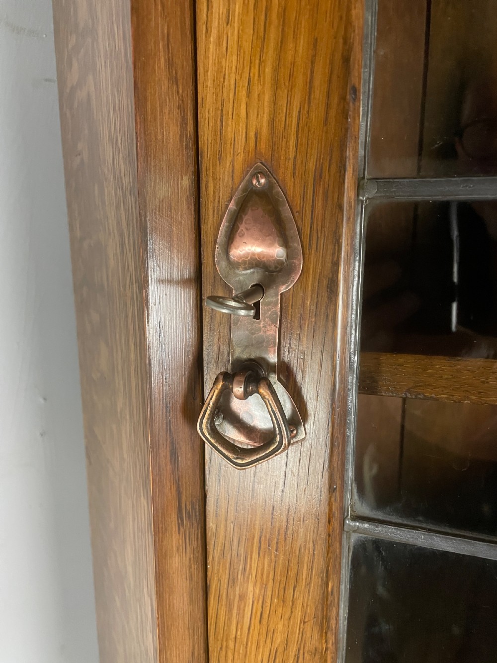Liberty and Co Arts and crafts solid oak corner cabinet  View VII