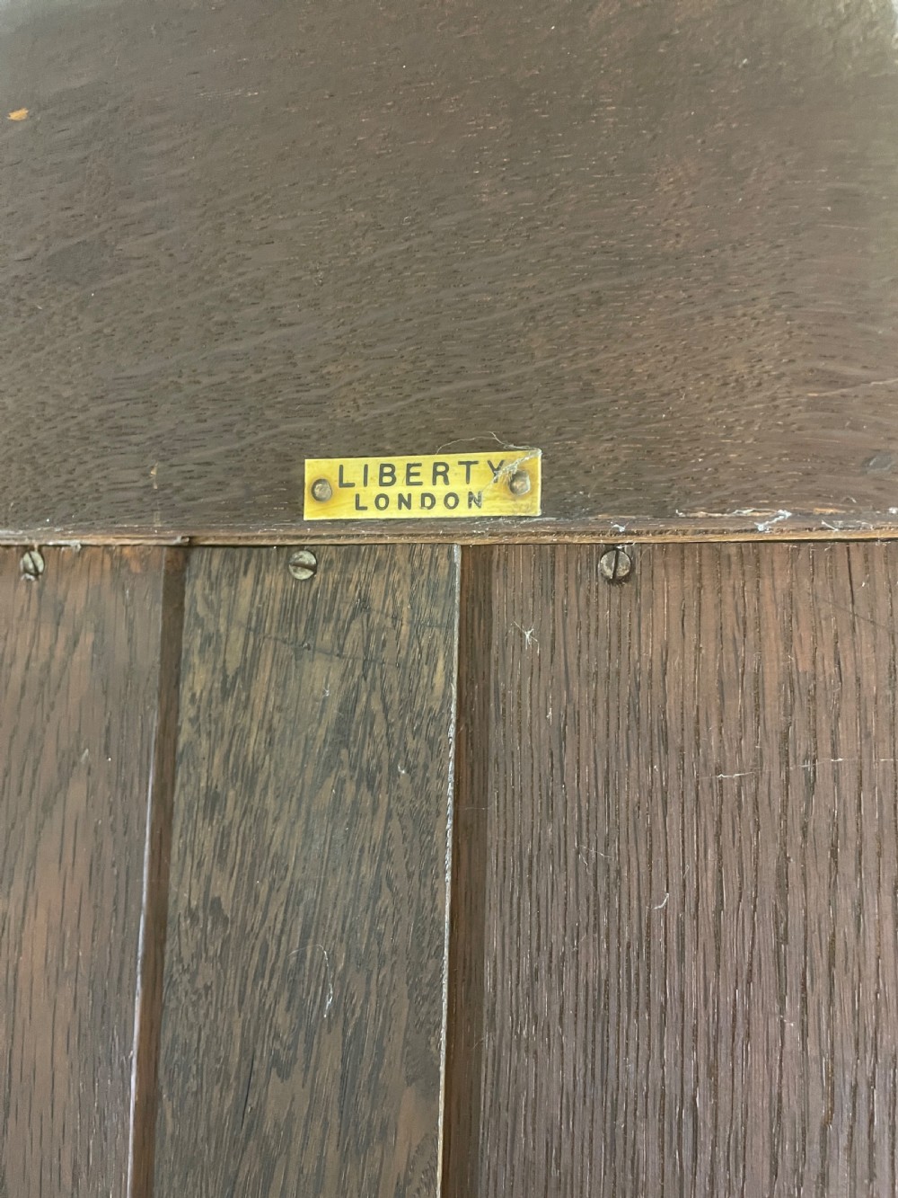 Liberty and Co Arts and crafts solid oak corner cabinet  View XVI