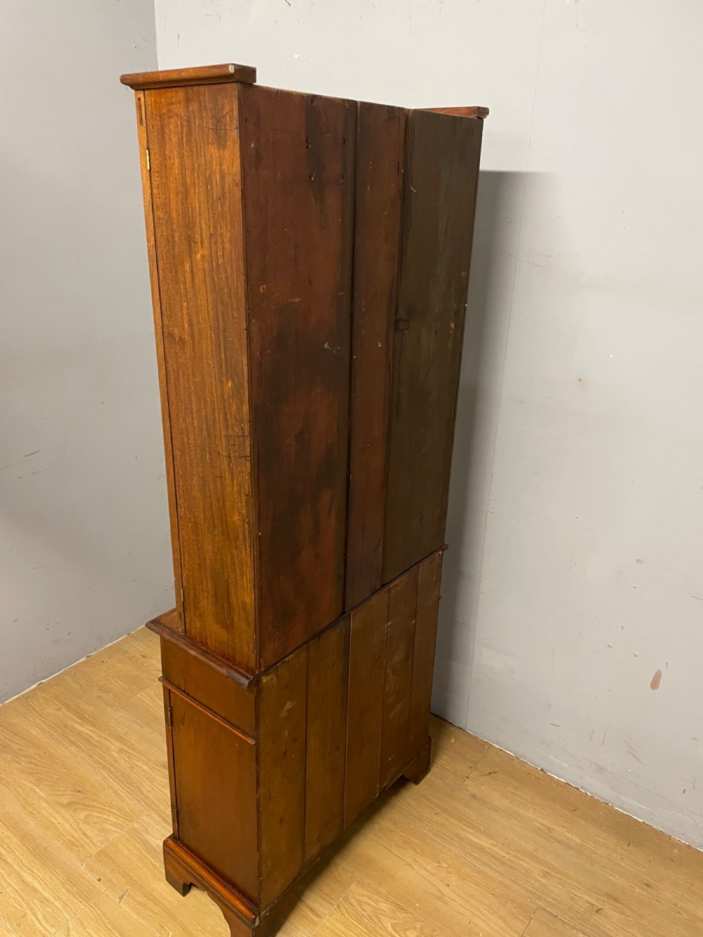 C19th small mahogany bookcase over cupboard only 69 cm wide  View IX