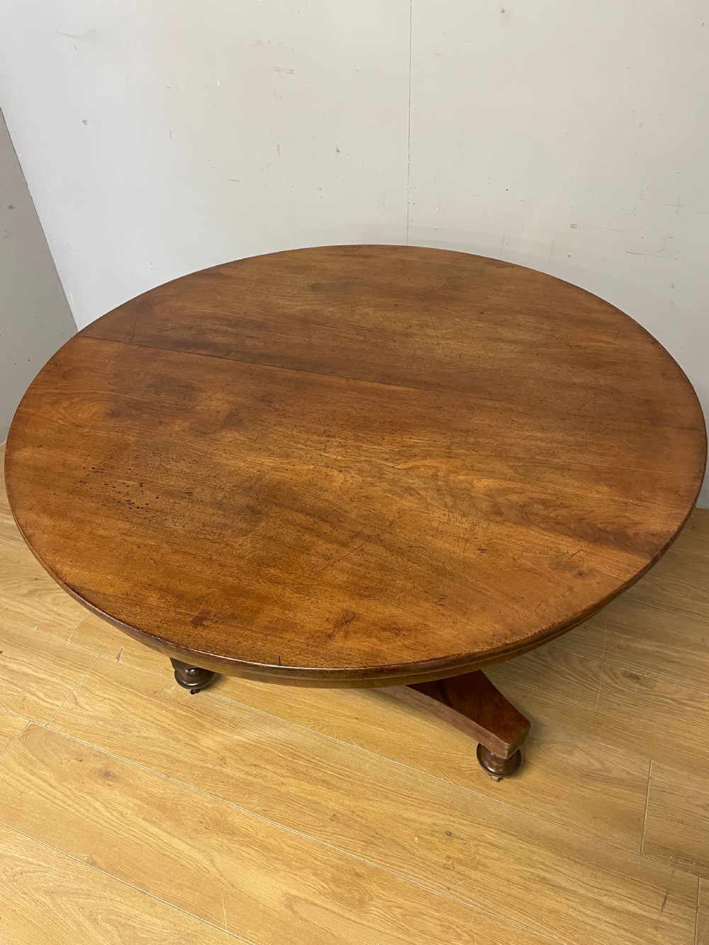 C19TH mahogany circular breakfast table in original condition  View III