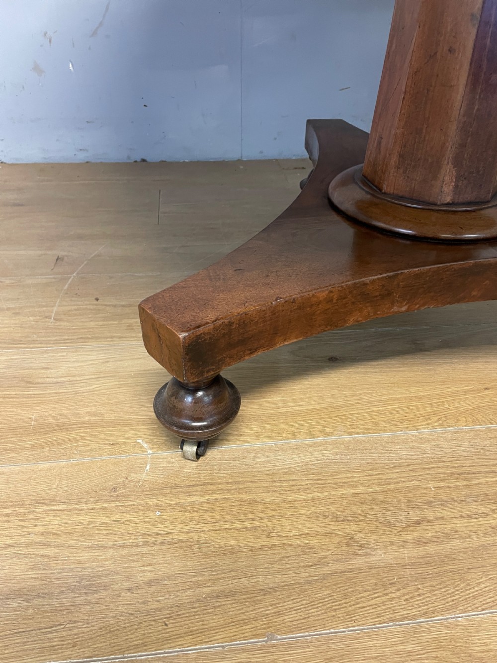 C19TH mahogany circular breakfast table in original condition  View V