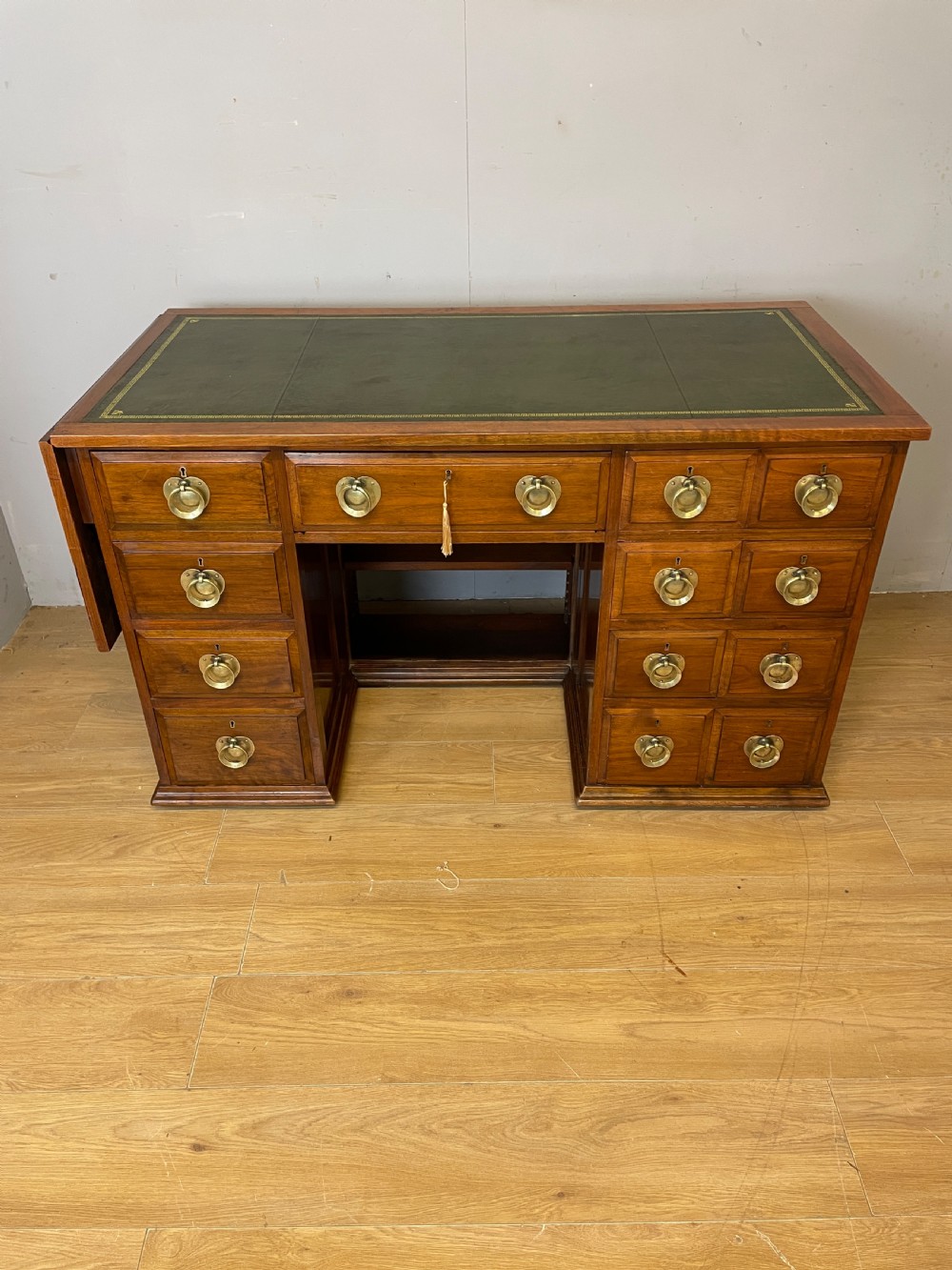 Arts and Crafts Liberty style walnut freestanding desk Superb quality  View II