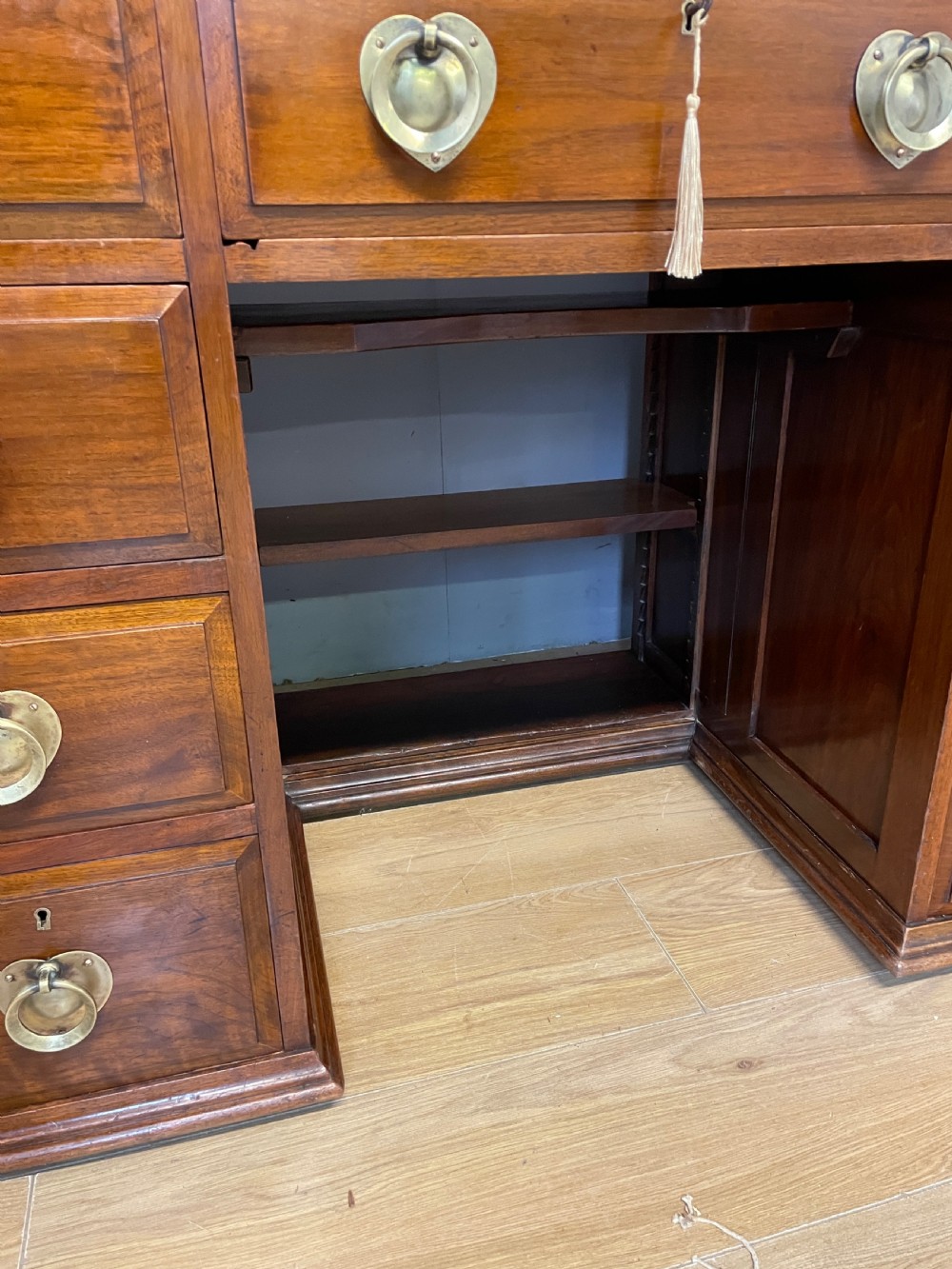 Arts and Crafts Liberty style walnut freestanding desk Superb quality  View V