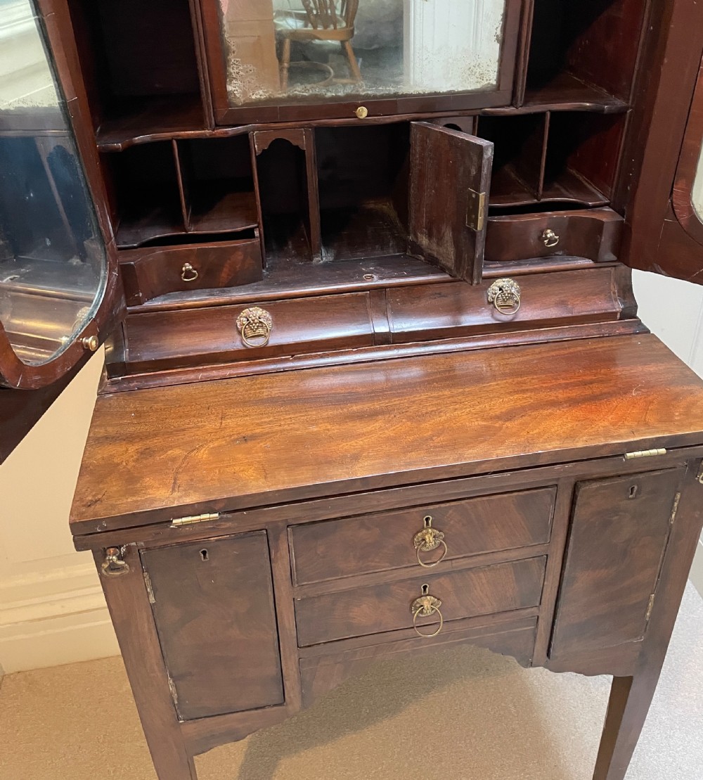 Rare Georgian mahogany ladies dressing cabinet circa 1830 View IX