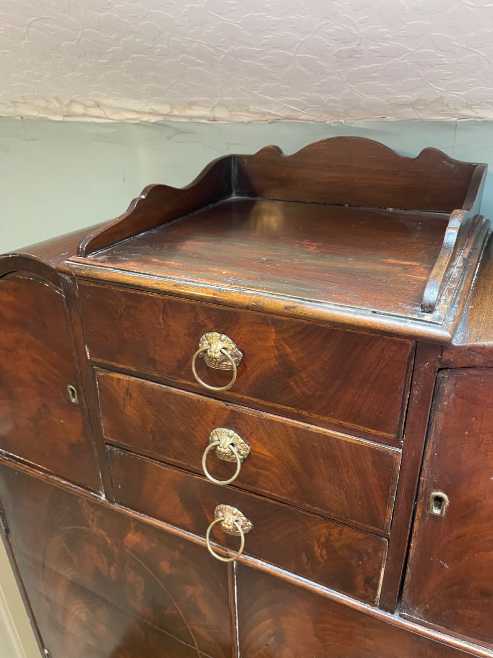 Rare Georgian mahogany ladies dressing cabinet circa 1830 View XVIII
