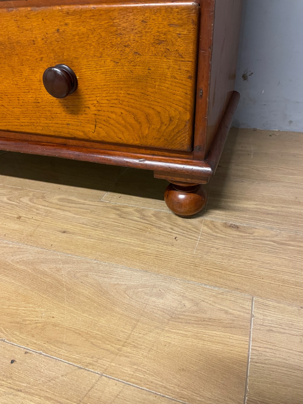 C19th country house golden oak housekeepers cupboard  View XIII