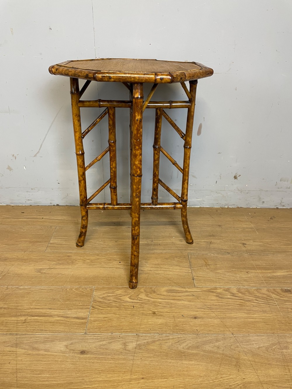 C19TH bamboo occasional table in good original condition  View II