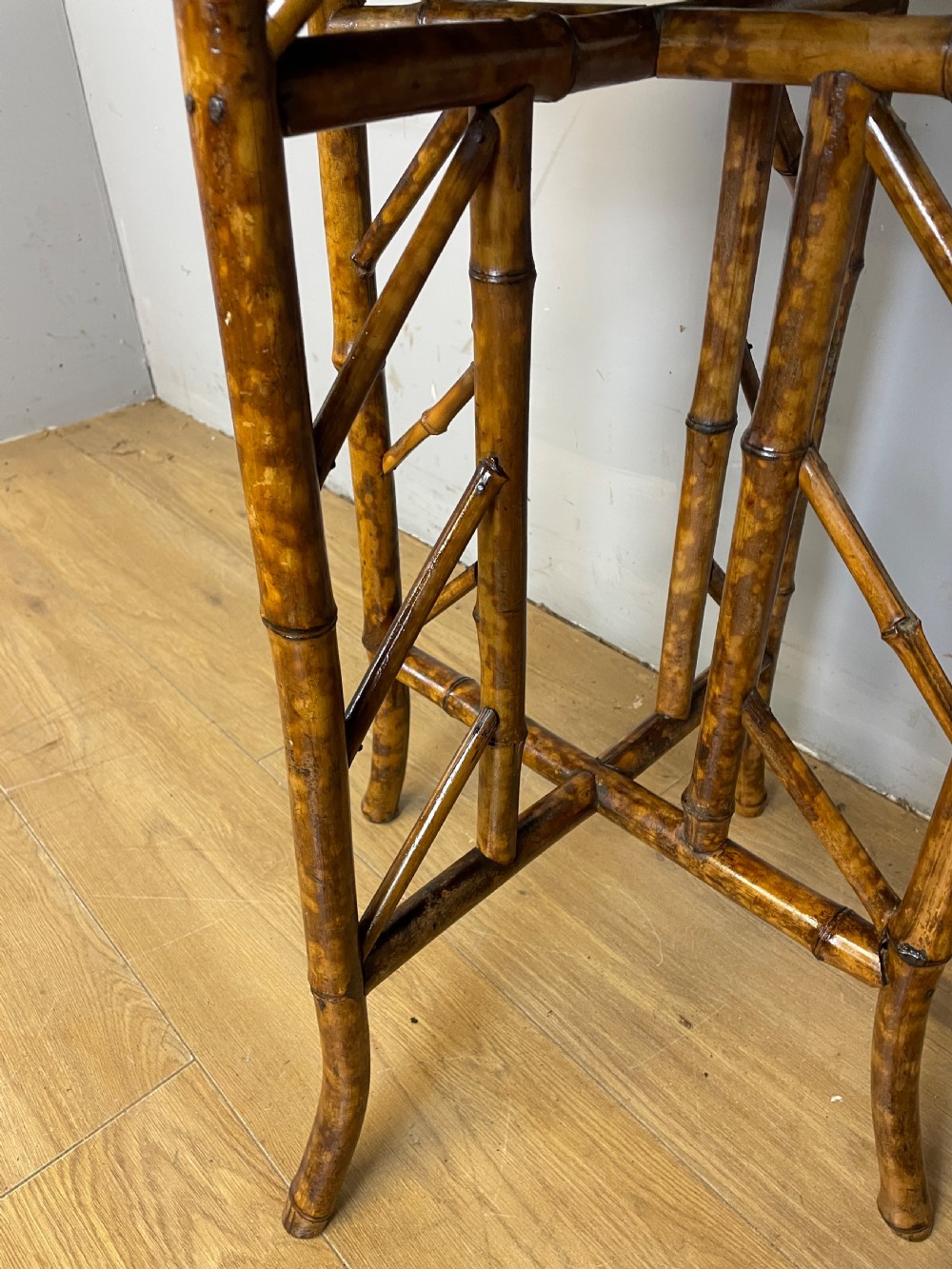 C19TH bamboo occasional table in good original condition  View IV