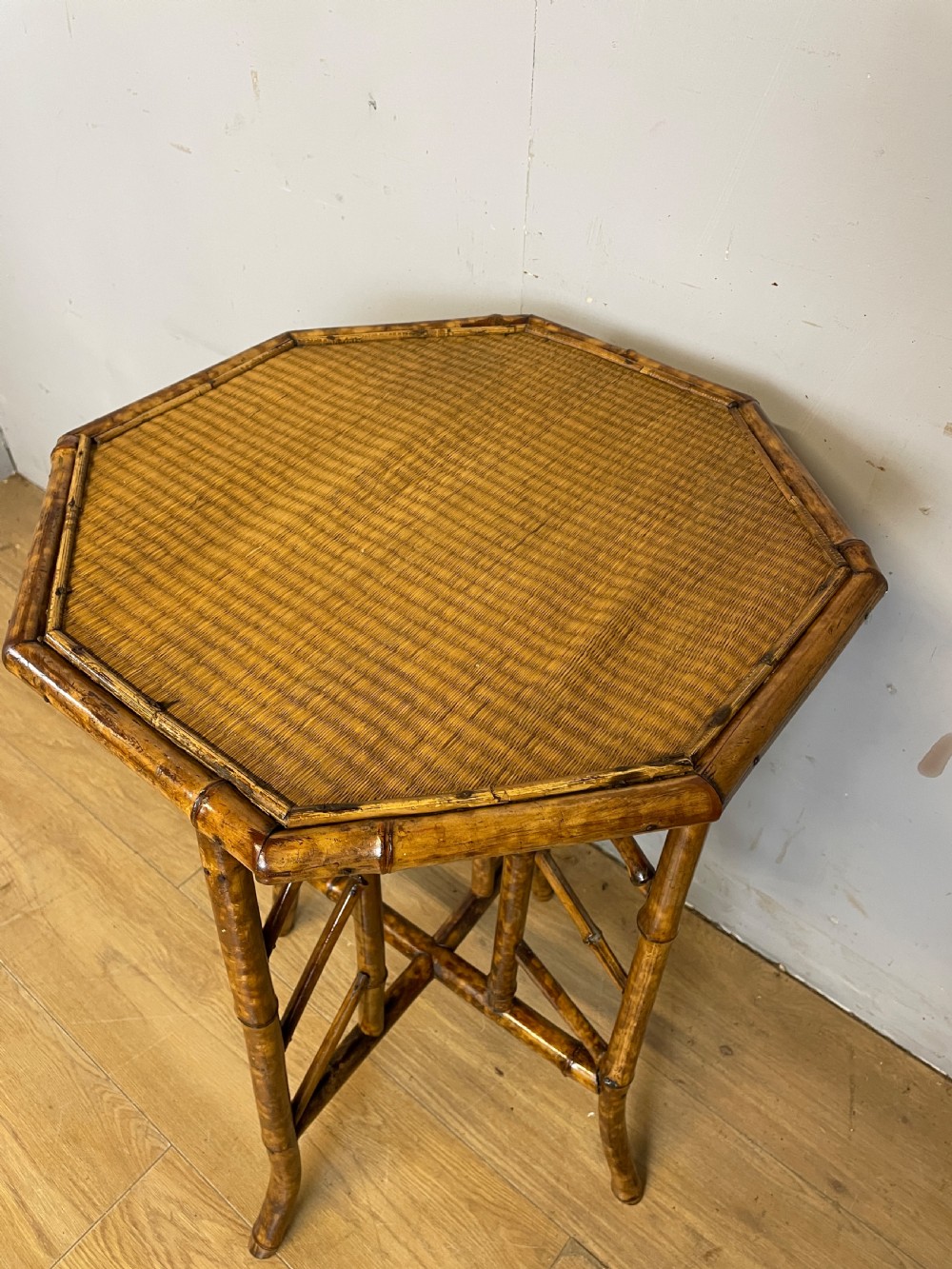 C19TH bamboo occasional table in good original condition  View V