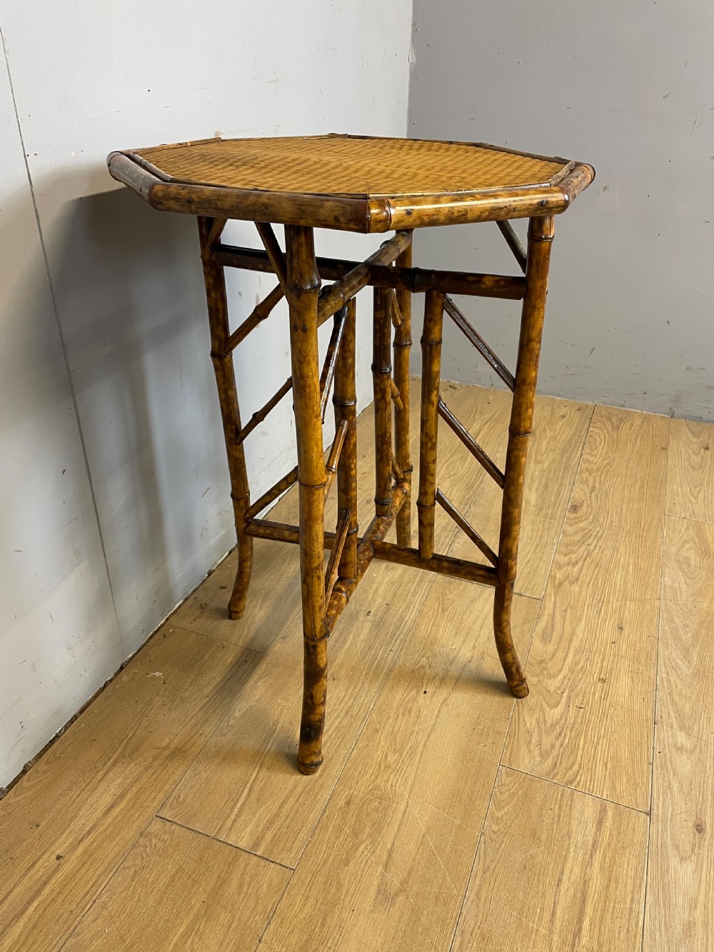 C19TH bamboo occasional table in good original condition  View VII