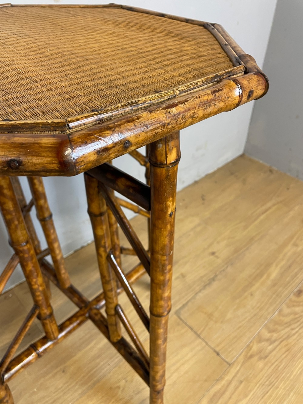 C19TH bamboo occasional table in good original condition  View VIII