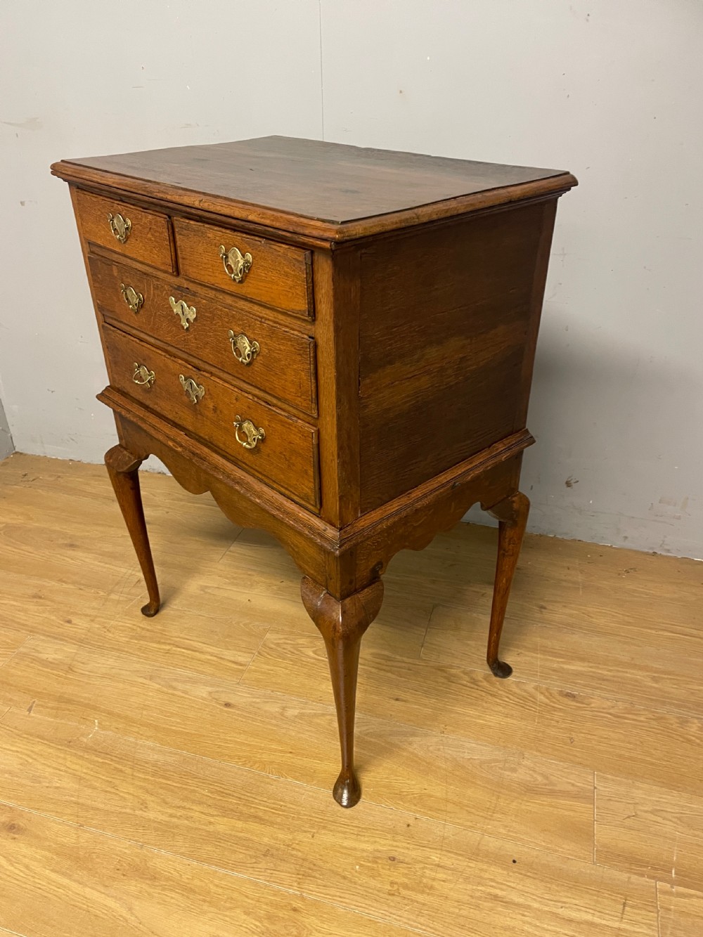 C18th provincial oak chest on stand  View IX