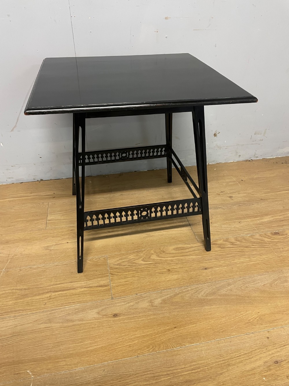 Aesthetic movement ebonised occasional table 