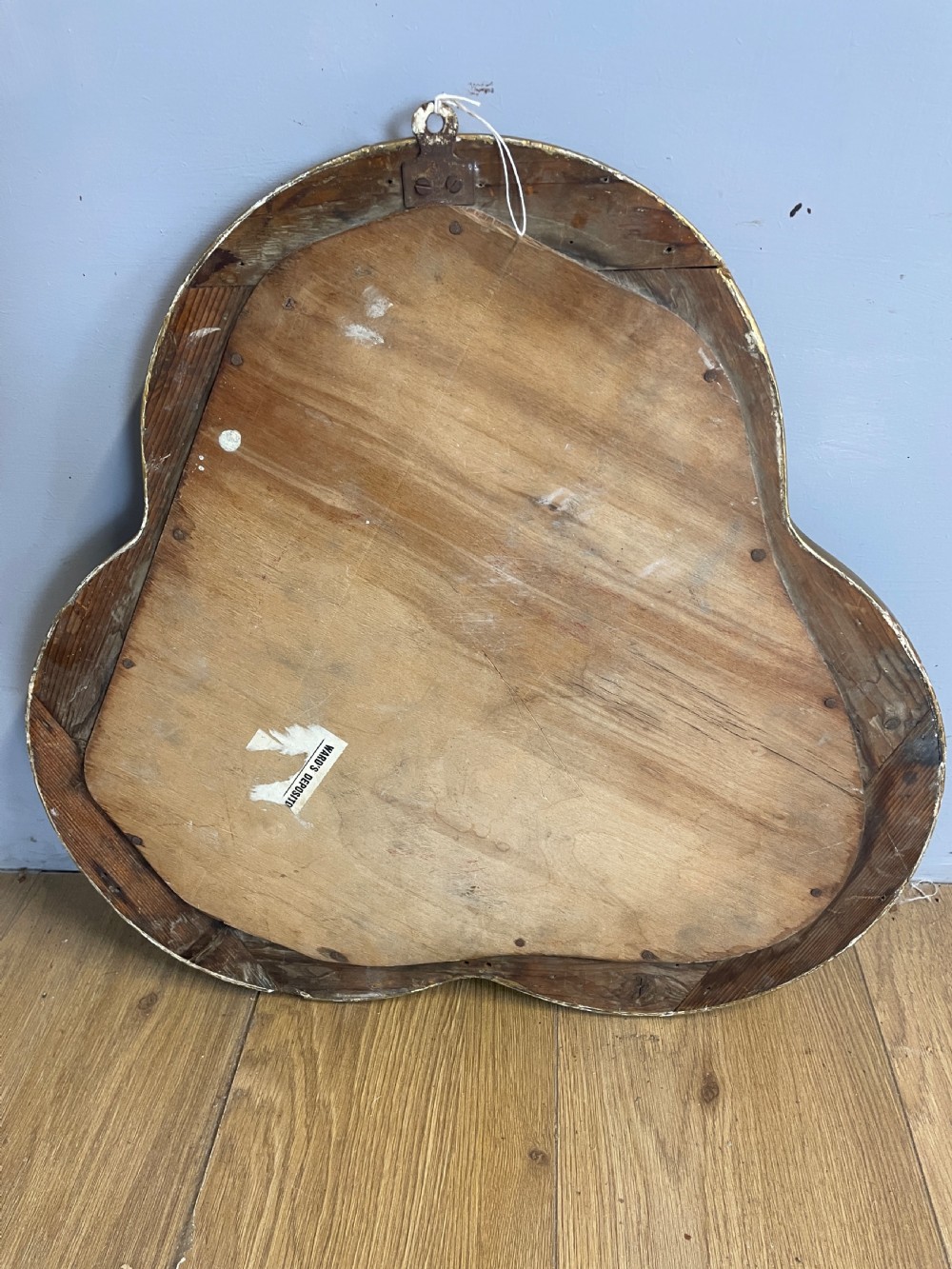 Edwardian gilt clover leaf bevelled mirror  View VI