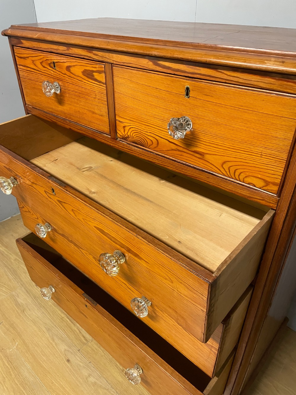 C19TH pine chest of drawers  View VII