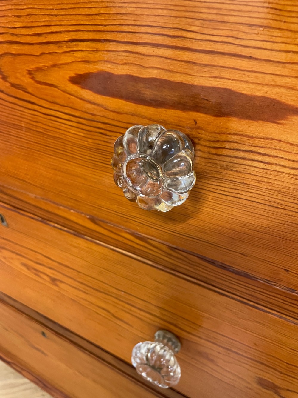 C19TH pine chest of drawers  View IX