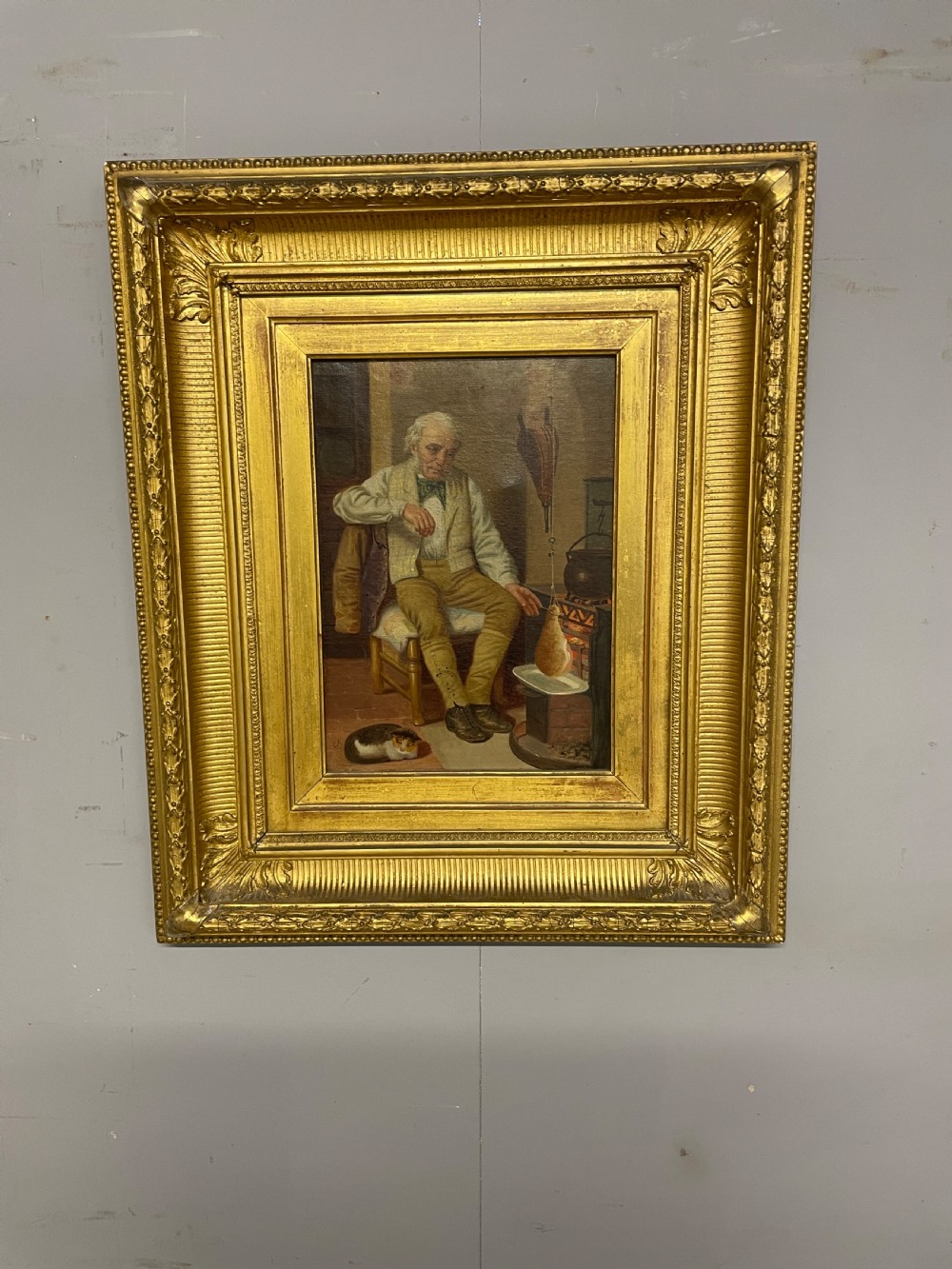 C19TH English school oil on canvas initialled CA