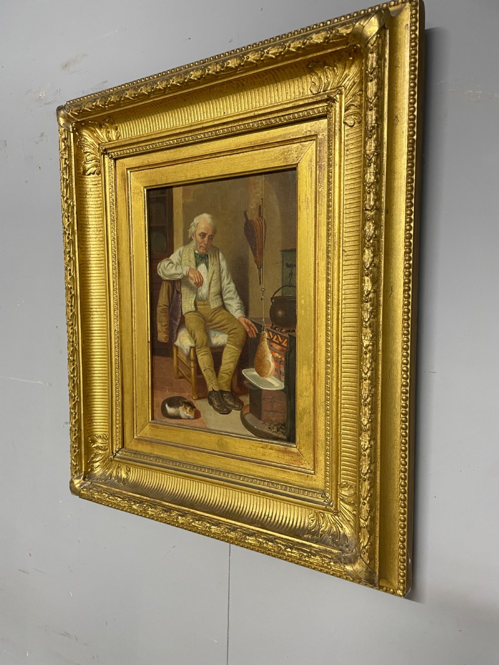 C19TH English school oil on canvas initialled CA View III