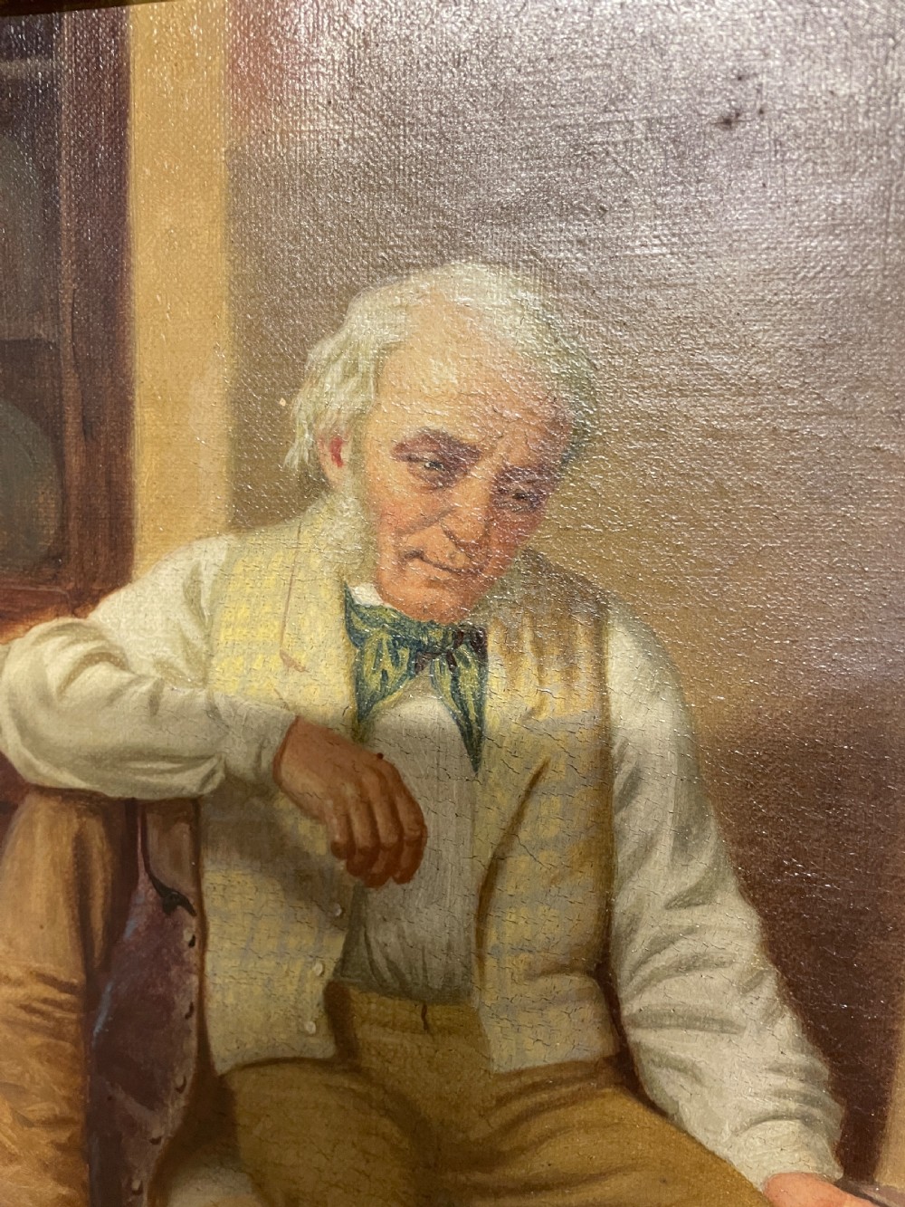 C19TH English school oil on canvas initialled CA View V